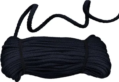 Produktbild von Baumwoll-Kordel geflochten 50m x 8mm Baumwoll-Schnur Bekleidungskordel Farbwahl