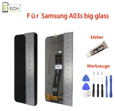 Produktbild von Für Samsung Galaxy A03S SM-A037 (BIG GLAS) LCD Display Touchscreen Bildschirm...