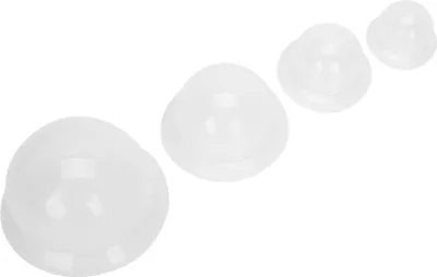 Immagine prodotto di set di coppettazione professionale in silicone da 4 pezzi per l'addensamento delle coppette per il sollievo dal dolore