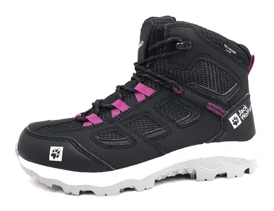 Produktbild von Jack Wolfskin Vojo Texapore Mid K Kinderschuhe Mädchen Stiefel Schwarz Freizeit, Schuhgröße:38 EU