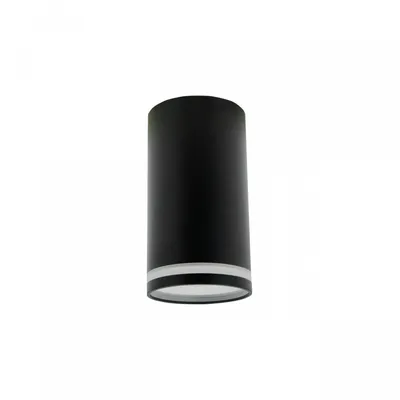 Produktbild von Spectrum LED Chloe Mini Ring GU10 Aufbauleuchte schwarz Deckenleuchte IP20 max. 50W rund