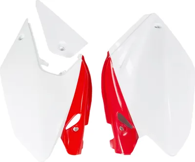 Produktbild von UFO PLAST Seitenverkleidung Für Honda-Modelle Aus weiß / rot