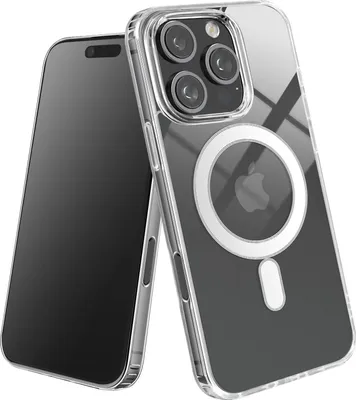 Immagine prodotto di Avizar, custodia protettiva antiurto MagSafe per iPhone 16 Pro, angoli rinforzati, trasparente