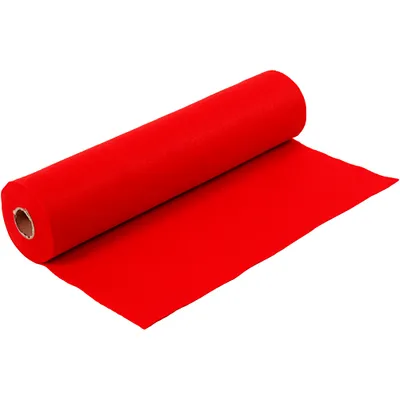 Produktbild von Bastelfilz Rot, 45 cm x 1,5 mm x 5 m, 180-200 g, Rolle