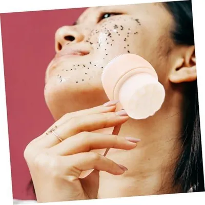 Produktbild von Silikon Gesichtsbürste für Hause und Unterwegs Multifunktionaler Peelingreiniger Handlicher Gesichtsaccessoire für Effektive Reinigung