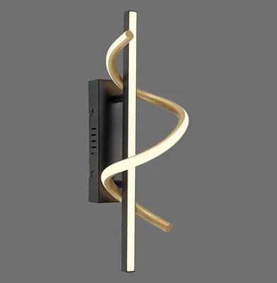 Produktbild von JUST LIGHT EMANDA LED Wand- und Deckenleuchte Warmweiss Dimmbar 12W schwarz/messing 19111-68