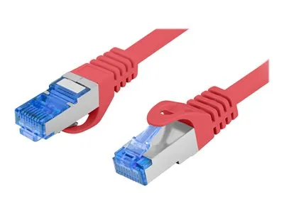 Produktbild von Lanberg PCF6A-10CC-0300-R, 3 m, Cat6a, S/FTP (S-STP), RJ-45, RJ-45, Rot
