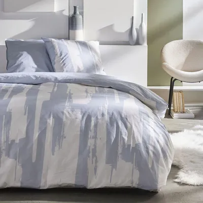 Image de Parure de lit - TODAY - Sunshine 17.33 - 220 x 240 cm - lit double - imprimé - 57 fils/pouce - coton
