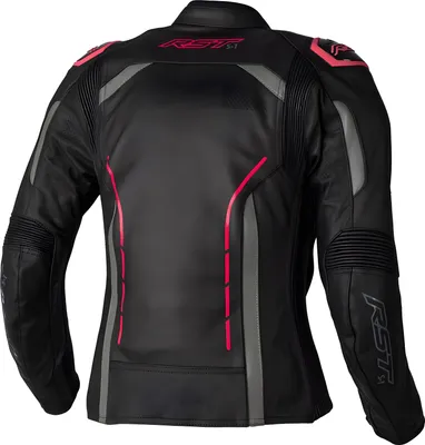 Produktbild von RST S1 Damen Motorrad Lederjacke, schwarz/pink, M
