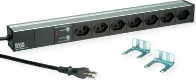 Produktbild von BACHMANN 19" Steckdosenleiste ÜS, 7xT23 Buchsen
