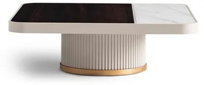 Image de Table basse table d'appoint table basse salon table basse blanche