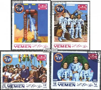 Produktbild von Briefmarken Jemen (Königreich) 1969 Mi 781A-784A (kompl.Ausg.) gestempelt Erste bemannte Mondlandung