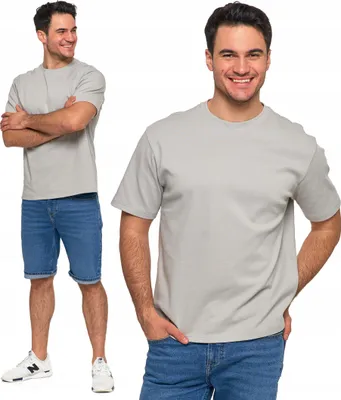 Produktbild von HERREN GLATTES T-SHIRT PREMIUM Oversize Shirt Uni Bluse MORAJ M