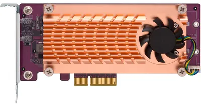 Produktbild von QNAP QM2, PCIe, M.2, PCIe 2.0, Kupfer, 68,9 mm, 147,2 mm