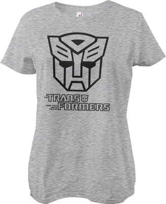 Produktbild von Autobots Monotone Girly Tee - X-Large - HeatherGrey