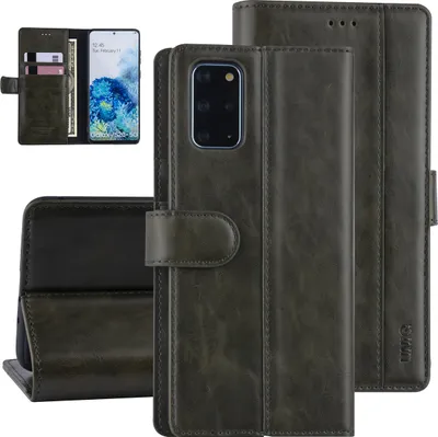 Produktbild von Samsung Galaxy S20 Plus Dark green Book type case - Polyurethanleather