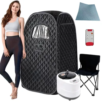 Faltbare Dampfsauna für den ganzen Körper, 1200 W, 3 l, inkl. Stuhl