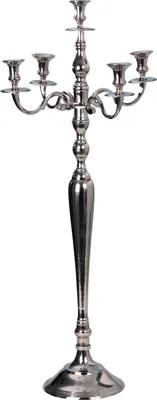 Produktbild von Kerzenständer 5-armig Kerzenleuchter silber Kandelaber Höhe 100cm