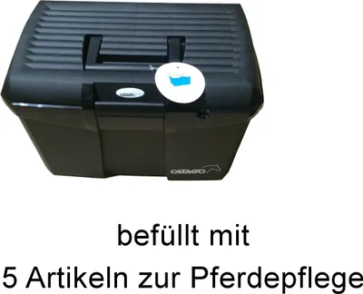 Produktbild von CATAGO Pferde Putzbox mit Zubehör - schwarz