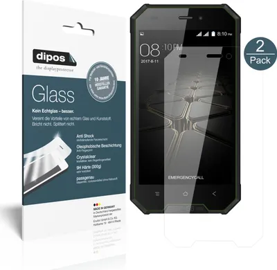 Produktbild von 2x dipos Glass klar Blackview BV4000 Pro