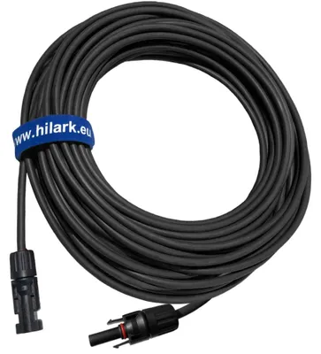 Produktbild von Solarkabel für Photovoltaikanlagen, MC4-Stecker, 1x6mm², schwarz, 2 Meter