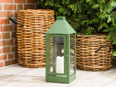 Produktbild von A2 Living Allwetter Laterne Metall Maxi Grün rostfrei 60 cm Gartenlaterne