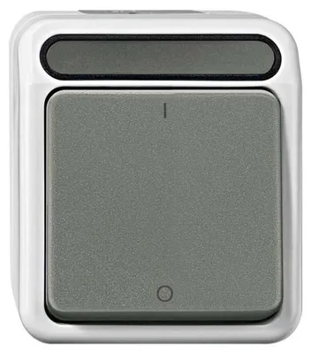 Image de Merten Interrupteur 2 pôles gris clair MEG3112-8029