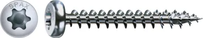 Immagine prodotto di SPAX testa semitonda 4,5x 50 completamente filettata Torx 20 Wirox argento con classificazione