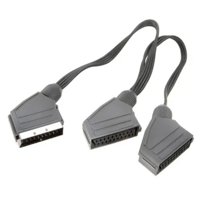 Zdjęcie produktu dla Adapter Scart Y 1x wtyczka do 2x gniazdo