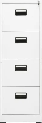 Produktbild von vidaXL Aktenschrank Weiß 46x62x133 cm Stahl