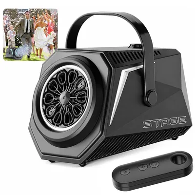 Produktbild von LED Seifenblasenmaschine – leistungsstarke Blasenpistole für Kinder – Luftblasen Bazooka, ideal als Geschenk für Hochzeiten, Partys und Spieltage