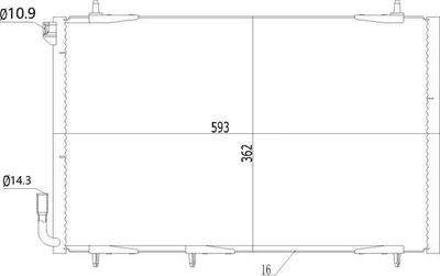 Produktbild von HART Klimaanlagenkühler Peugeot 206 03- 616 715