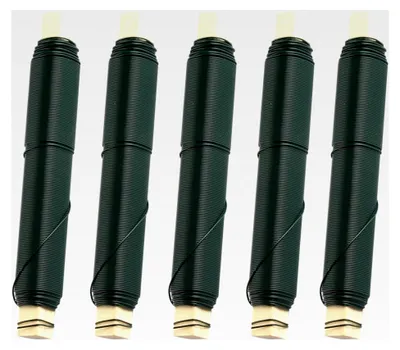 Produktbild von 5er Set Basteldraht 0,65 mm x 35 m, grüner Blumendraht für Bastelarbeiten und Gartenprojekte
