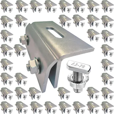 Produktbild von 40x Blechdachklemme Solar Montageset Hammerkopf 22,8