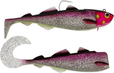 Productafbeelding van Rubberen aas zeevissen - Kunstaas visimitatie - Zeevissen - Natuurgetrouwe ogen - 18 cm 180 g - Regenboog