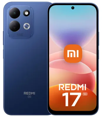 Imagen del producto de Xiaomi Redmi 17 5G, 4GB de RAM, 256GB de almacenamiento, color azul (azul profundo), compatible con doble SIM