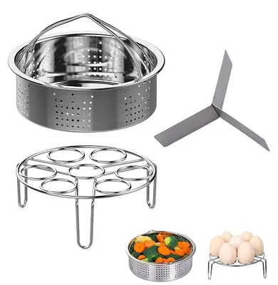 Dampfgarer-Set 3-teilig für 5/6/8 QT Schnellkochtopf