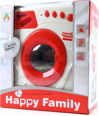 Produktbild von Kinder Waschmaschine Spielzeug mit Licht & Sound - Drehende Trommel - Haushaltsgerät