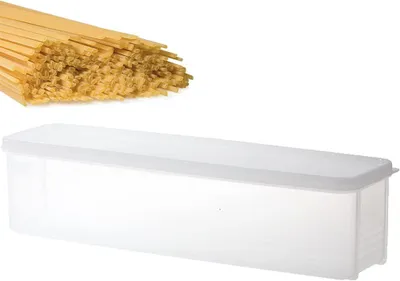 Produktbild von Mikrowellen-Nudelkocher aus umweltfreundlichem Kunststoff mit Abtropffläche