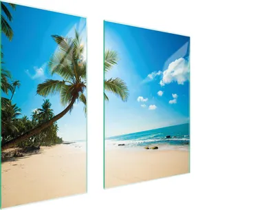 Produktbild von Glasschutzplatte 75X52 Beach