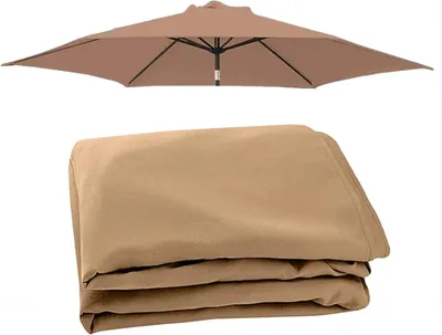 Obrázok produktu pre Náhradná strecha slnečníka 3 m, 8 rebier, pre záhradu, polyester, khaki