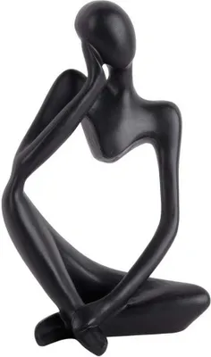 Produktbild von Present Time Statue Imagine Polyresin Black (10x23,5cm)