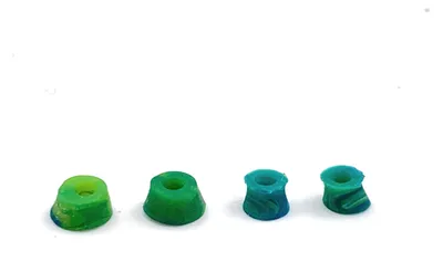 Productafbeelding van Vingerboard swirl bushings duro serie 78A geel - Groen - Blauw