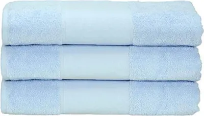 Produktbild von A&R 700.50 | PrintMe Hand Towel / 50 x 100 cm - Farbe: Light Blue - Größe: 50 x 100 cm