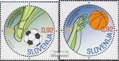 Produktbild von Briefmarken Slowenien 2010 Mi 859-860 (kompl.Ausg.) postfrisch Fußball und Basketball