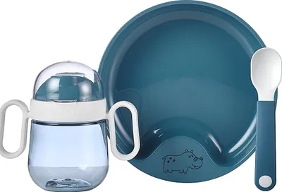 Produktbild von Set Babygeschirr Mepal Mio 3-teilig - Deep blue