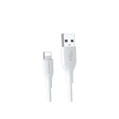Immagine prodotto di Xssive 2.4A 1 metro di cavo dati per iPhone Cavo di ricarica rapida da USB a iPhone 2.4A Cavo di ricarica e sincronizzazione bianco