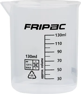 Produktbild von Stabiler Messbecher 120 ml mit Ausgussöffnung und Messskala von 10-120 ml