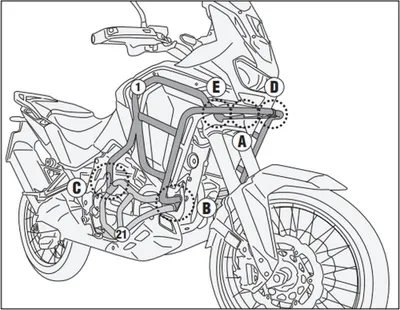 Obrázok produktu pre Kryt motora Honda CRF 1100 L Kappa Gmole Adventure 2024