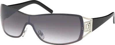 Produktbild von Gil Damen Sonnenbrille Monoscheiben Brille Sonnenbrillen Retro Elegant 80er Oval 552 Schwarz